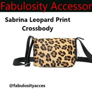 Adorable Leopard Print Bag Italian Leather with Printed Calfskin
